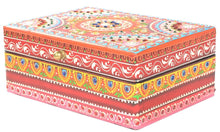 Load image into Gallery viewer, Storage Red Mandala - Hand-painted - Wooden Storage Box 102768
