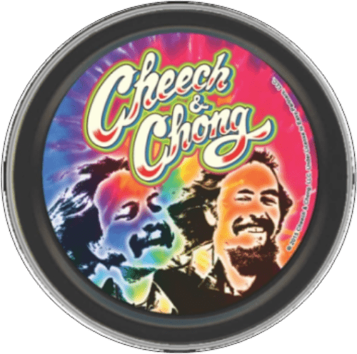 Storage Stash Tins - Cheech and Chong - Psychedelic - Round Metal Storage Container 1030027