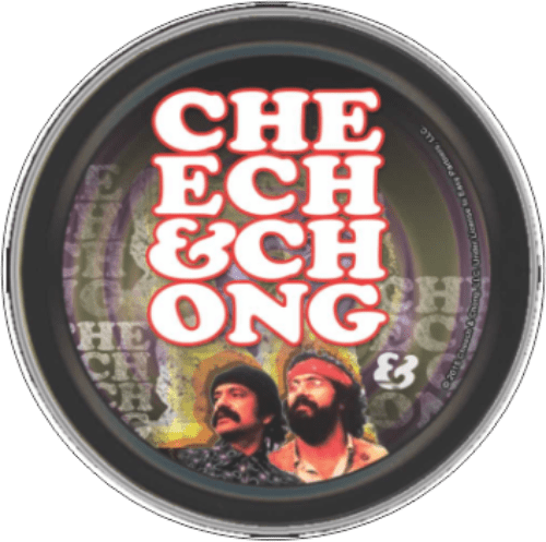 Storage Stash Tins - Cheech and Chong - Retro - Round Metal Storage Container 1030026