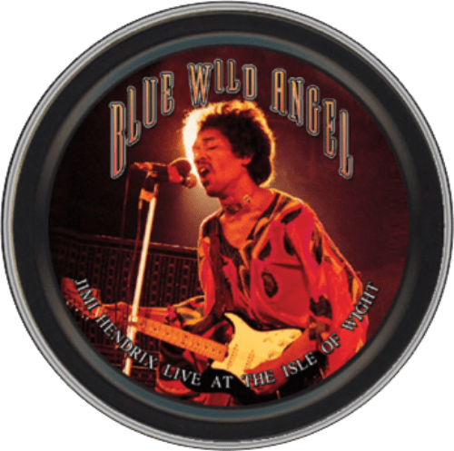 Storage Stash Tins - Jimi Hendrix - Blue Wild Angel - Round Metal Storage Container 103075