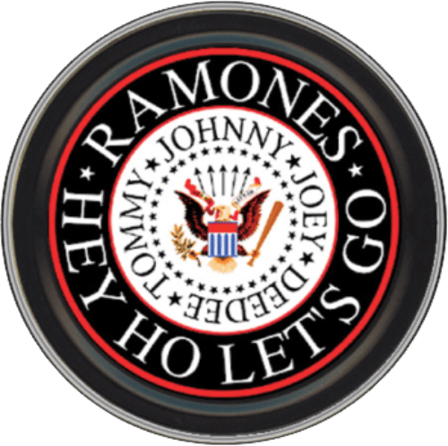 Storage Stash Tins - Ramones - Hey Ho Let’s Go - Round Metal Storage Container 1030051