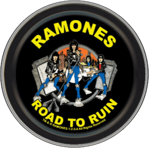 Storage Stash Tins - Ramones - Road to Ruin - Round Metal Storage Container 1030052