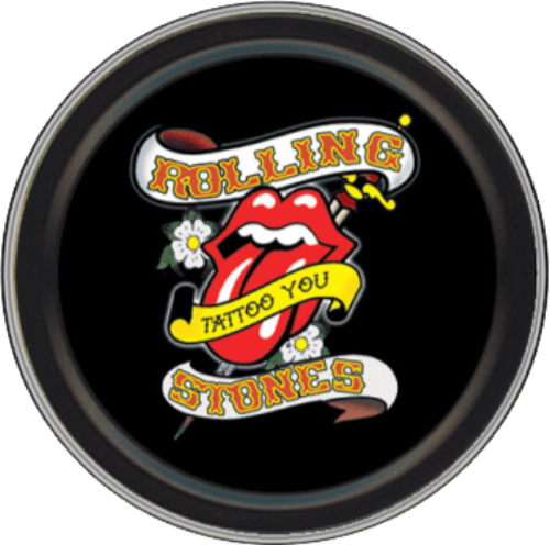 Storage Stash Tins - Rolling Stones - Tattoo - Round Metal Storage Container 1030060