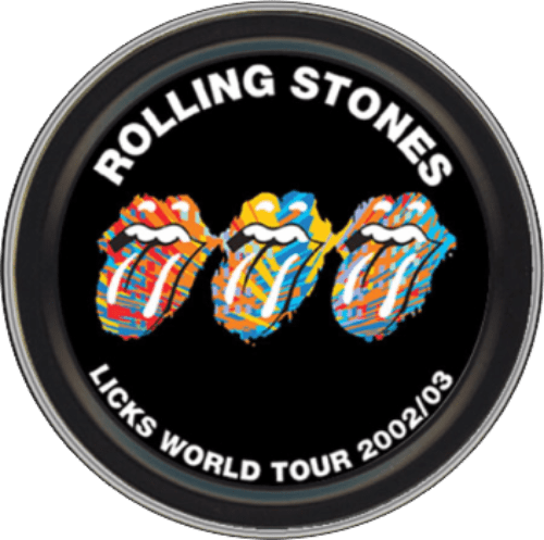 Storage Stash Tins - Rolling Stones - Tongues - Round Metal Storage Container 1030041