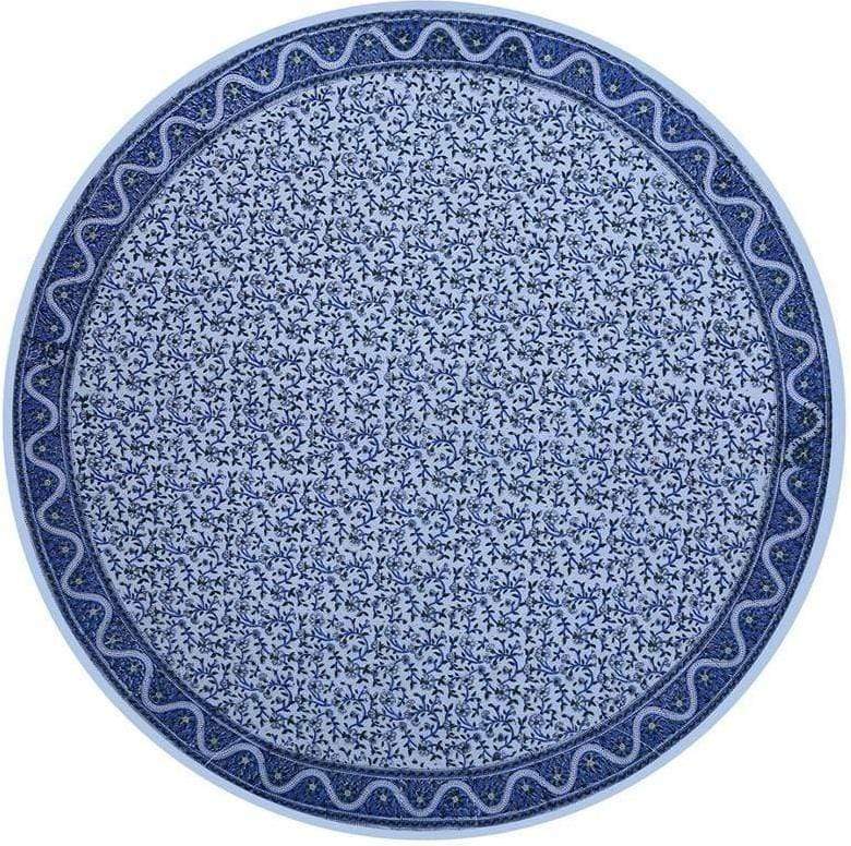 Tablecloths Floral Wave - Blue - Round Tablecloth 101521