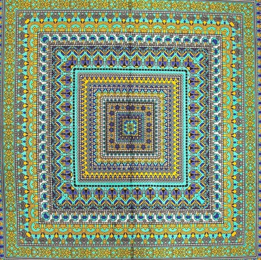 Tablecloths Geometric - Green and Blue - Square Tablecloth 101598