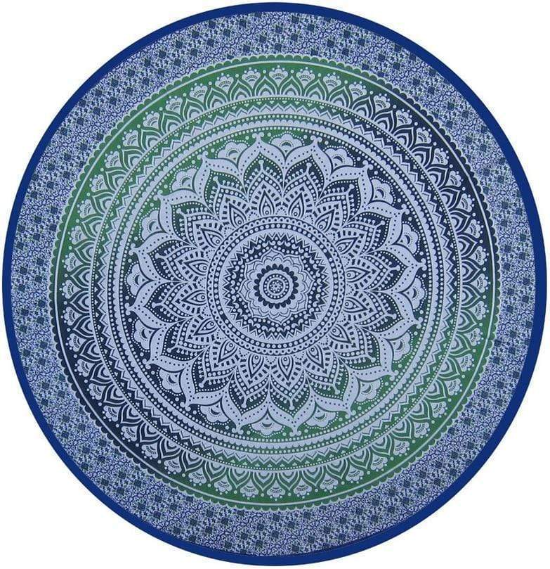 Tablecloths Mandala - Green and Blue - Round Tablecloth 011712