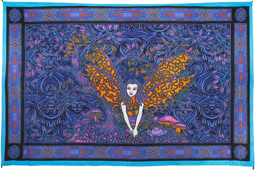 Tapestries 3D - Dan Morris - Psychedelic Fairy - Tapestry