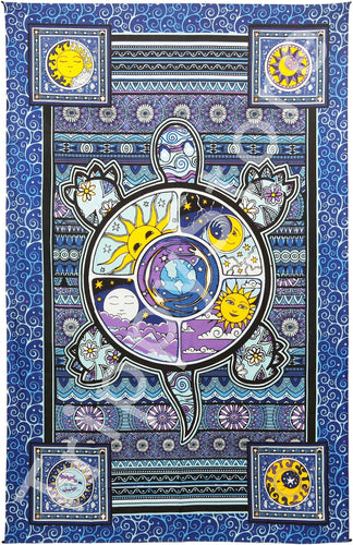 Tapestries 3D - Dan Morris - Psychedelic Turtle - Tapestry 013548
