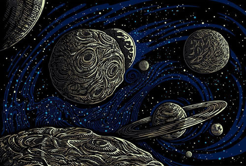 Tapestries 3D - Galactic Outer Space - Tapestry 012577