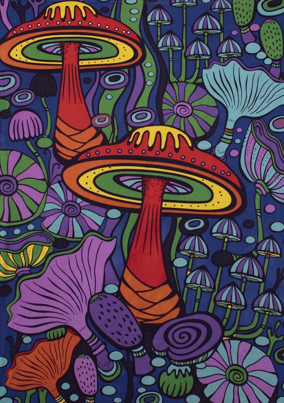 Tapestries 3D - Mushroom Garden - Tapestry 100362