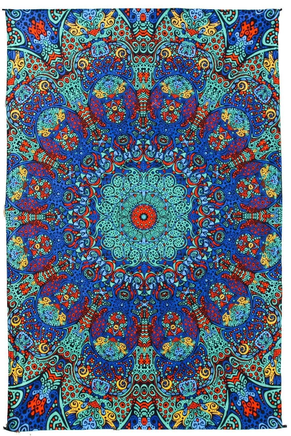 Tapestries 3D - Psychedelic Sunburst - Blue - Tapestry 102255