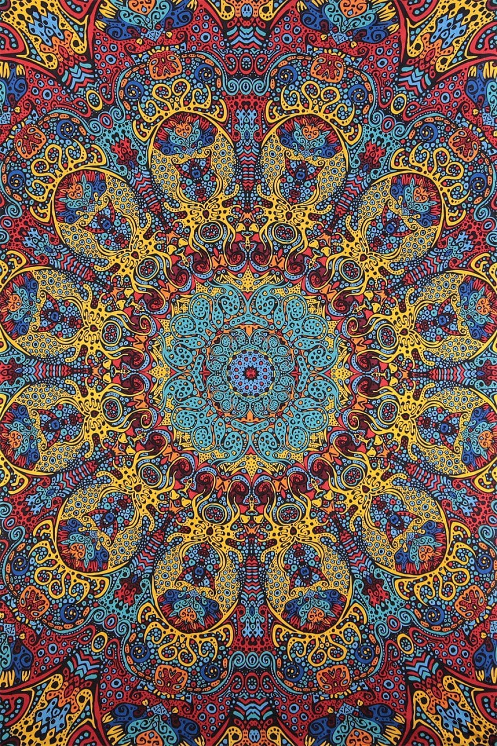 Tapestries 3D - Psychedelic Sunburst - Tapestry 006272