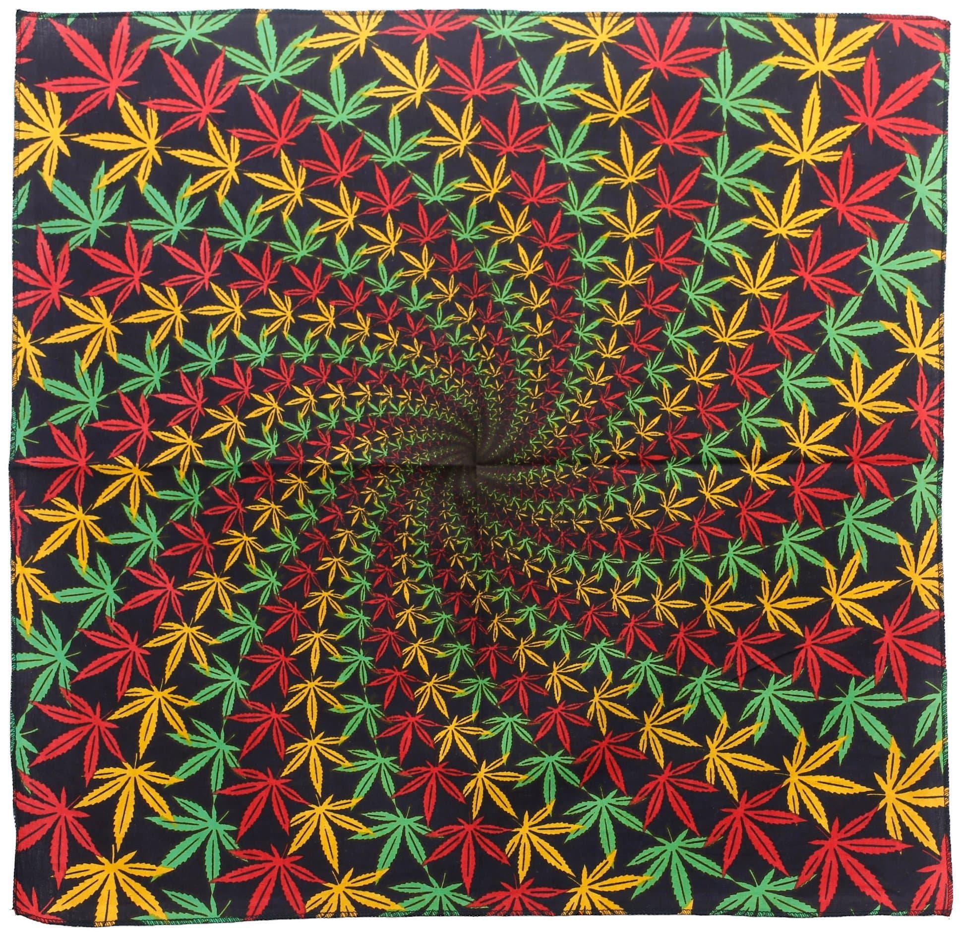 Tapestries 3D - Rasta Leaf Spiral - Small Tapestry 012221