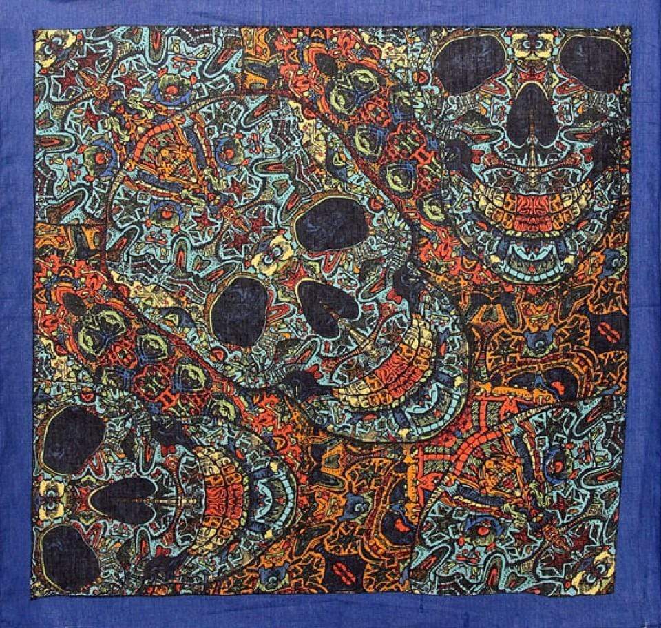Tapestries 3D - Skulls - Blue - Small Tapestry 101588