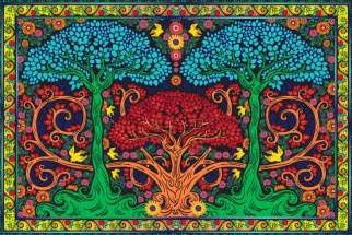 Tapestries 3D - Trippy Trees - Tapestry 100859