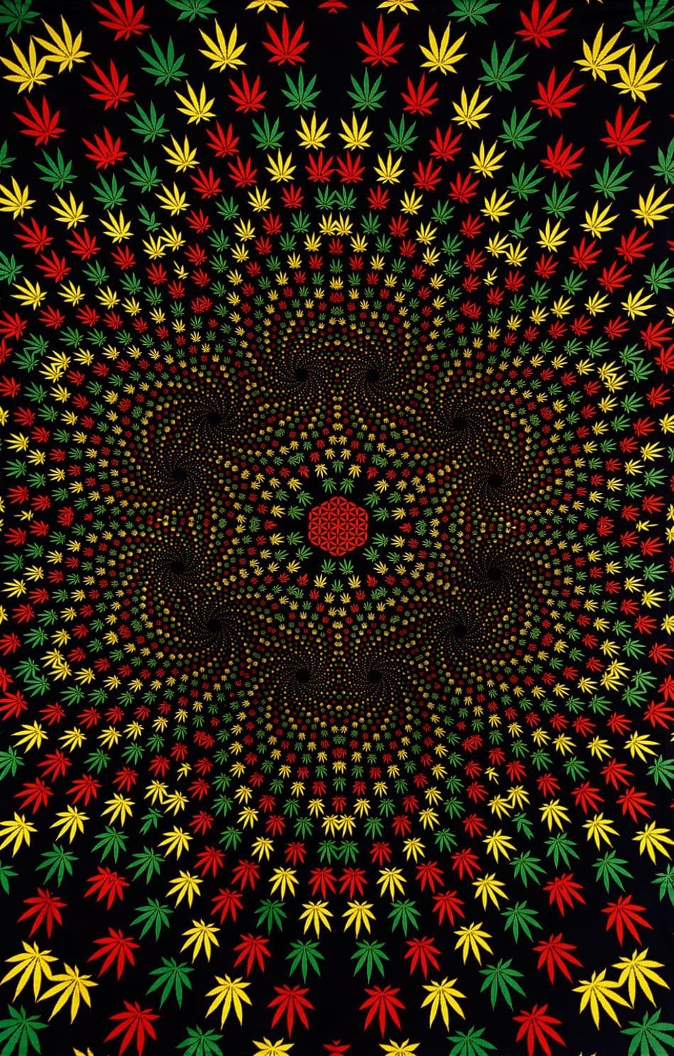 Tapestries 3D - Weed Vortex - Tapestry 009490