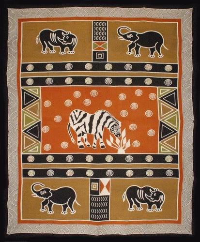 Tapestries African - Rust - Tapestry 102564