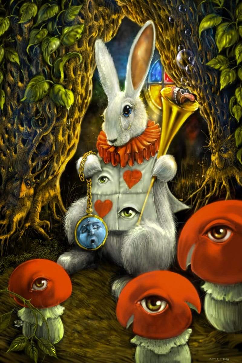 Tapestries Alice in Wonderland - White Rabbit - Small Tapestry 101509