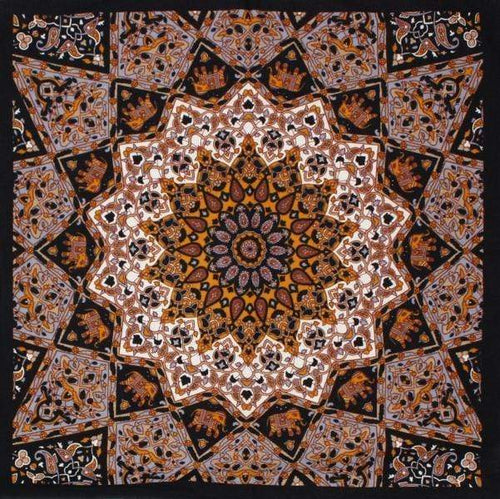 Tapestries Brown India Star - Small Tapestry 001513
