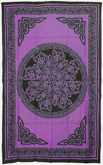 Tapestries Celtic Knot Mandala - Purple - Tapestry 100468