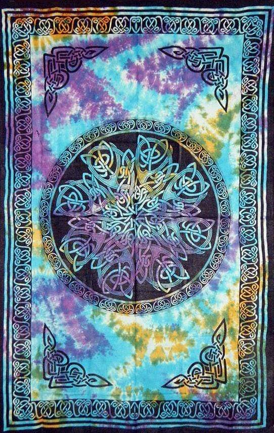 Tapestries Celtic Knot Mandala - Tie-Dye - Tapestry 007225