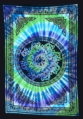 Tapestries Celtic Knot - Tie-Dye Spiral - Tapestry 102118