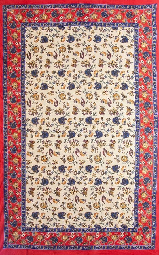 Tapestries Country Floral - Red and Blue - Tapestry 101348