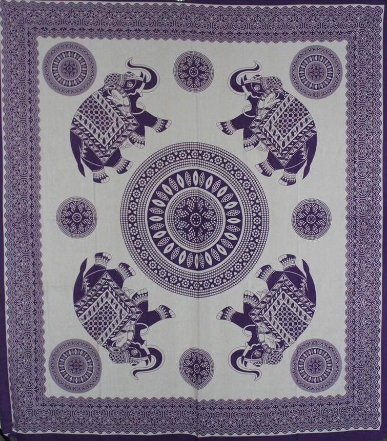 Tapestries Dancing Elephants - Purple - Tapestry 101279