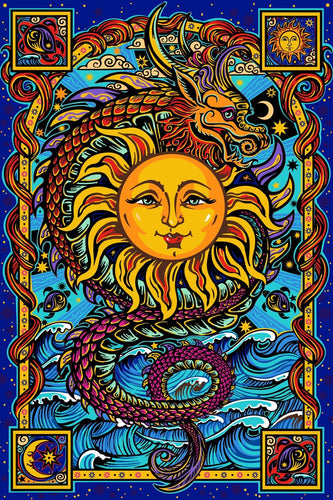 Tapestries Dragon Sun - Tapestry 100866