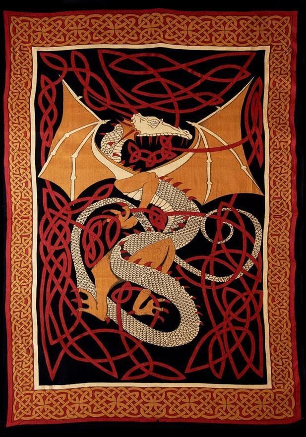 English Dragon - Red - Tapestry