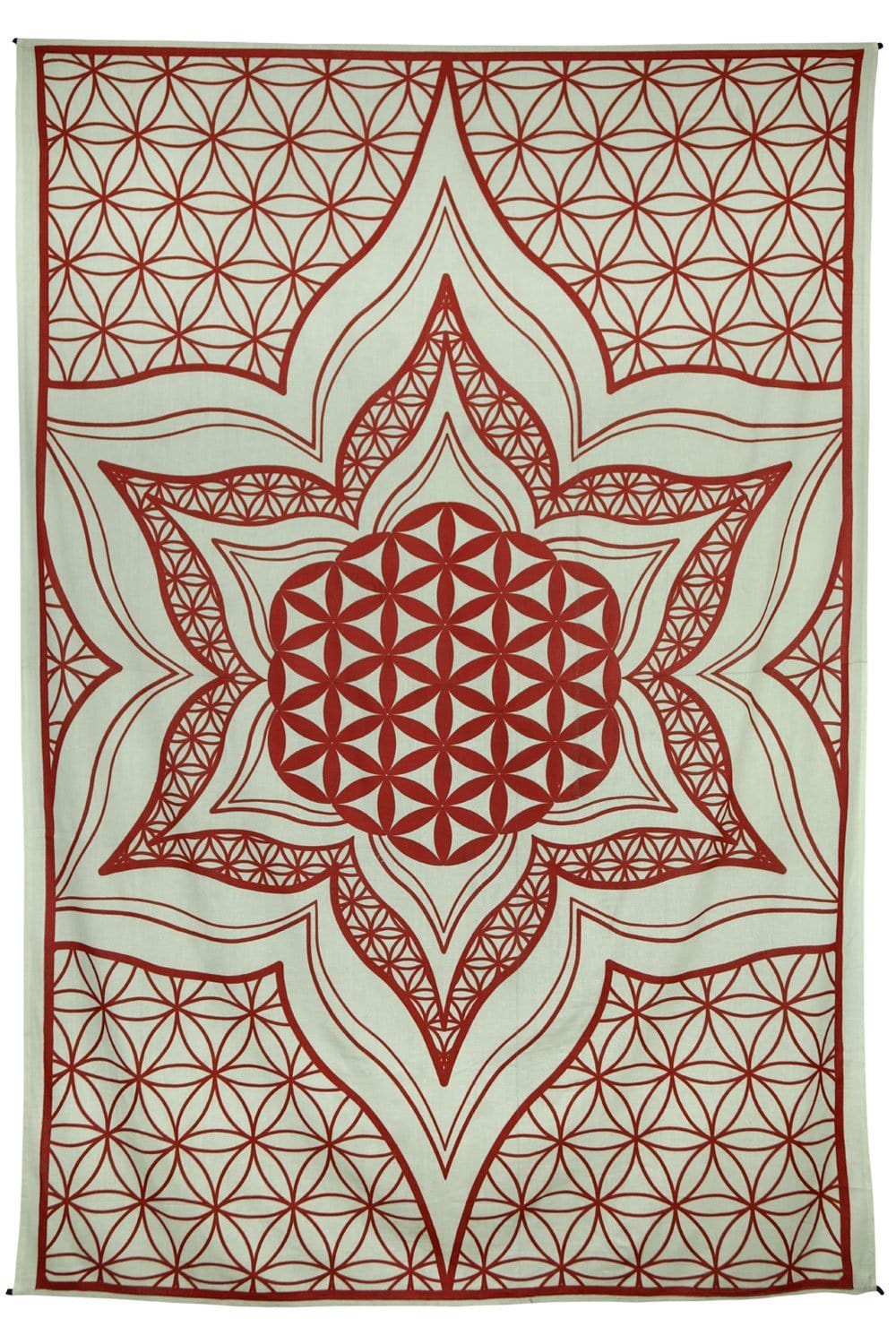 Tapestries Flower of Life - Red - Tapestry 100105