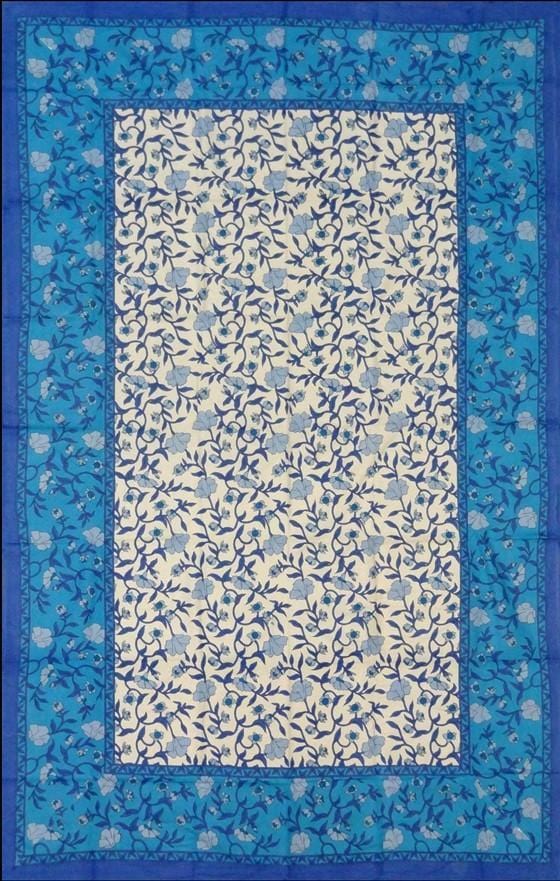 Tapestries French Floral - Blue and Grey - Tapestry 101352