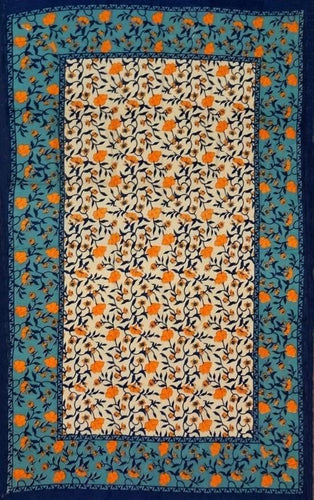 Tapestries French Floral - Blue and Yellow - Tapestry 101354
