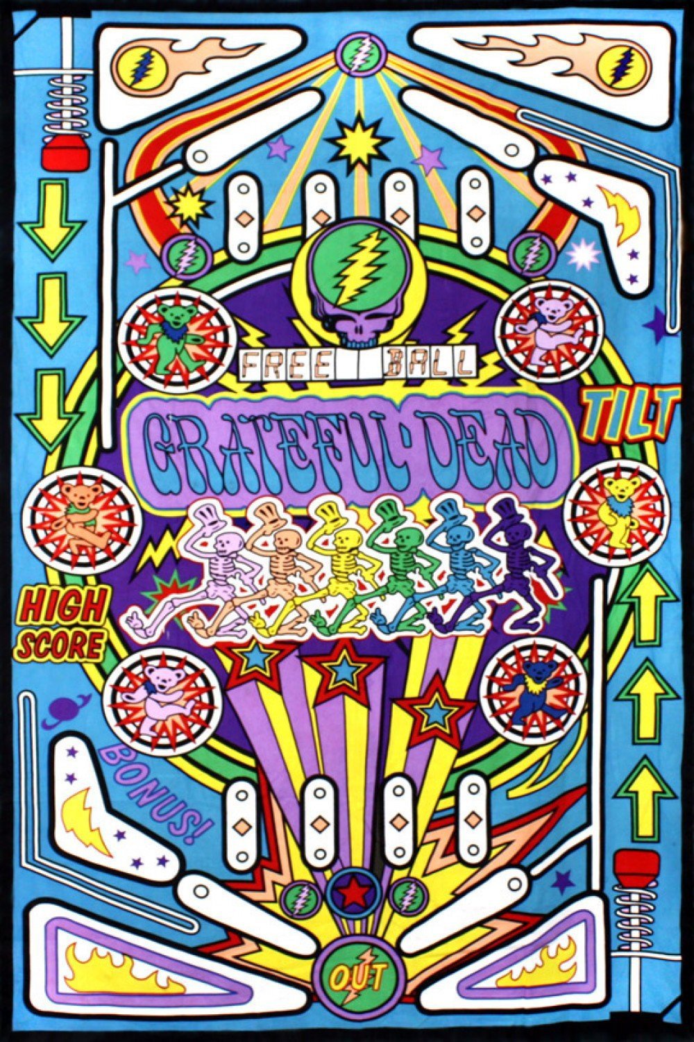 Tapestries Grateful Dead - Pinball Machine - Tapestry 100008