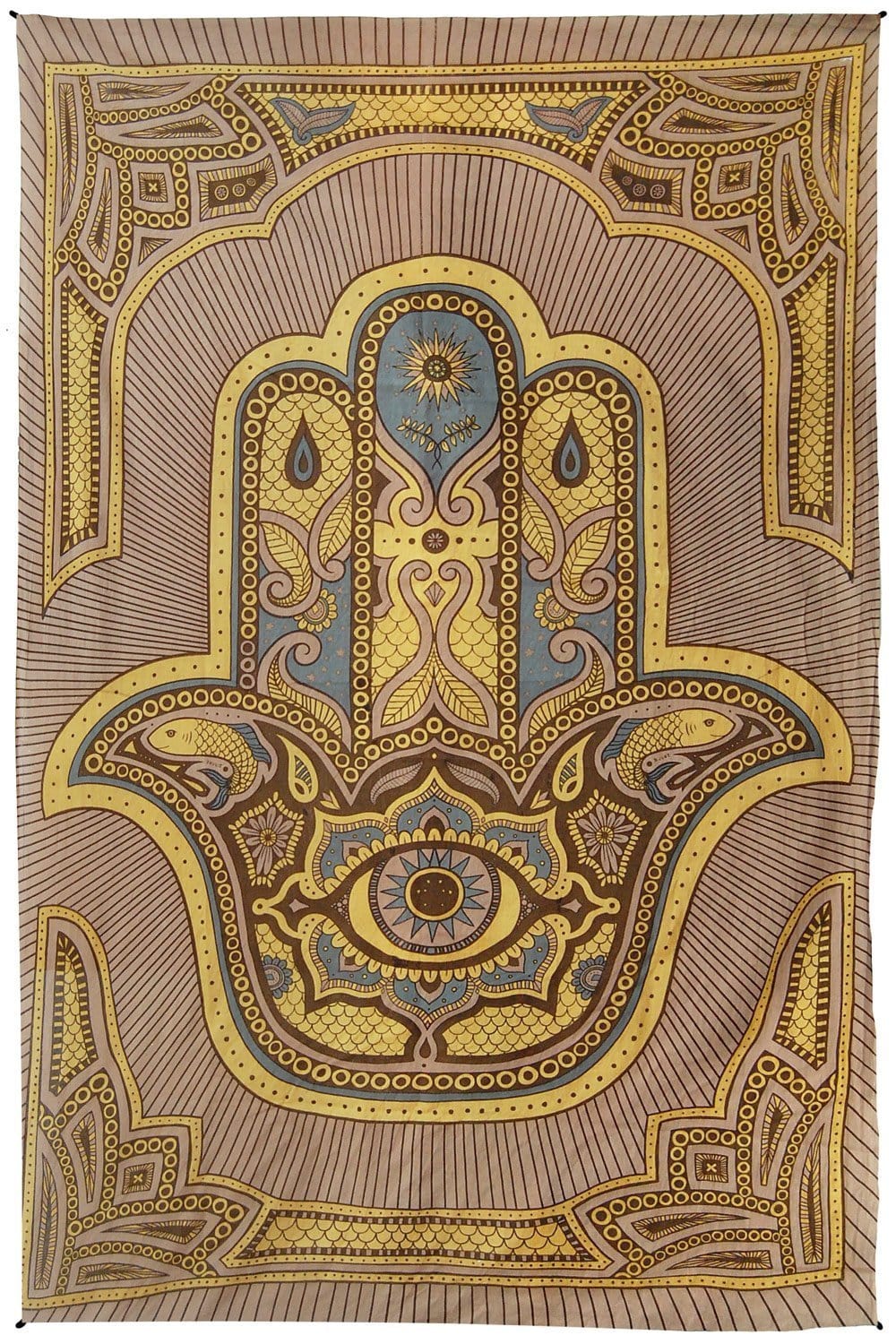 Tapestries Hamsa Hand of Fatima - Brown - Tapestry 100019
