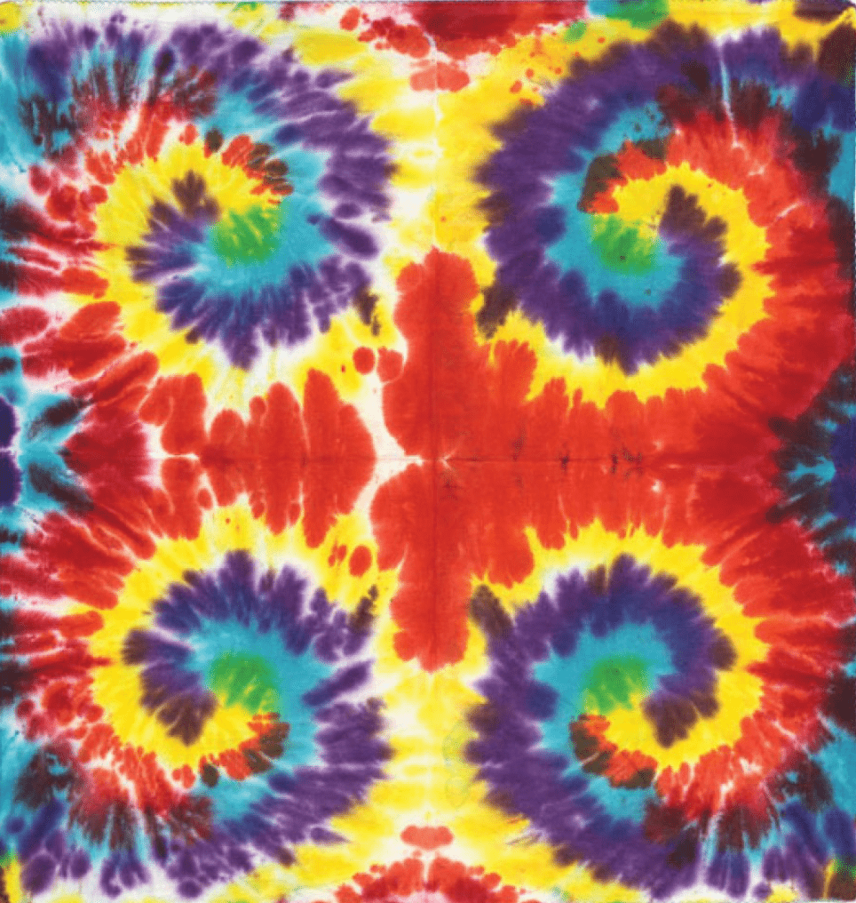 Tapestries Hippie Many Spirals - Tie-Dye - Small Tapestry 101584