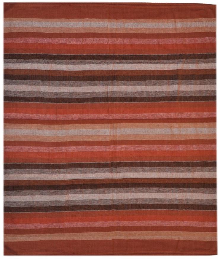 Tapestries Madras Striped - Maroon and Brown - Tapestry 100056
