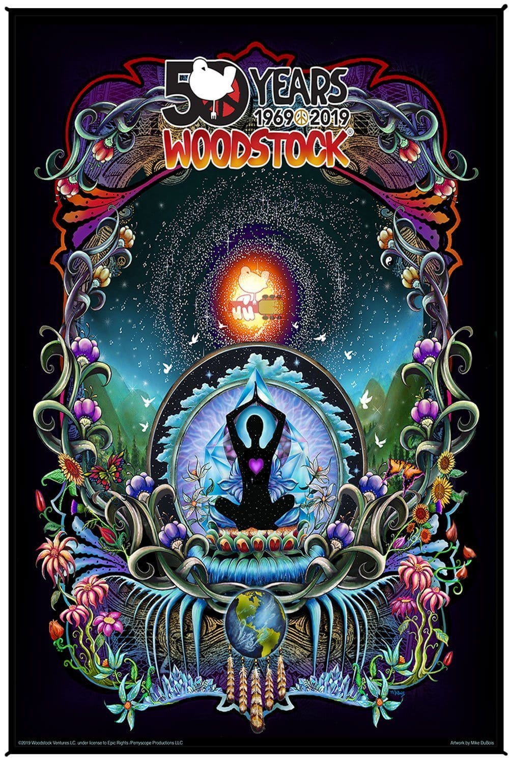Tapestries Mike Dubois - Woodstock - Stardust - Tapestry 100095
