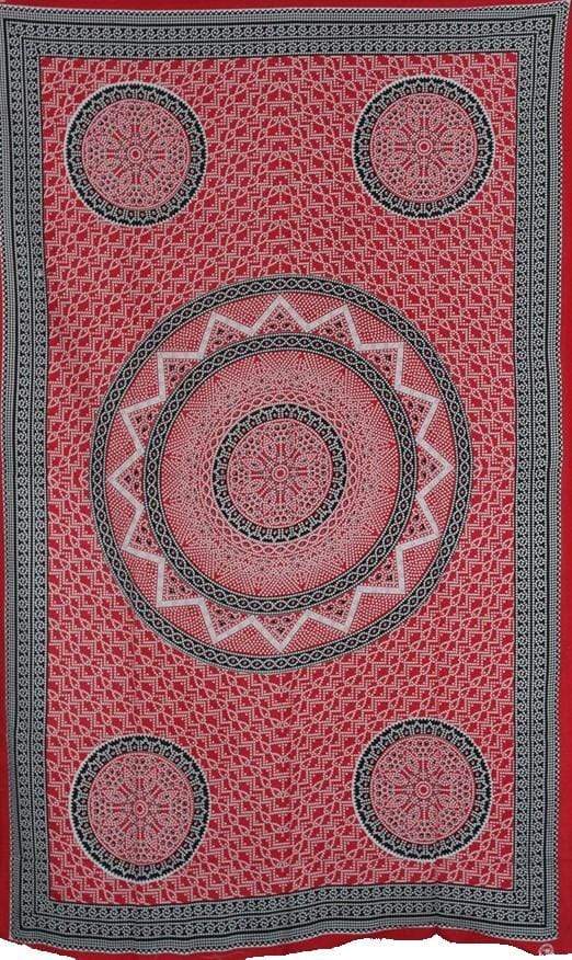 Tapestries Modern Mandala - Red - Tapestry 101567