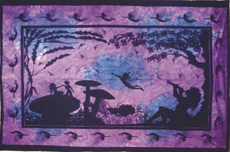 Tapestries Mushroom Fantasy - Purple - Tapestry 001185
