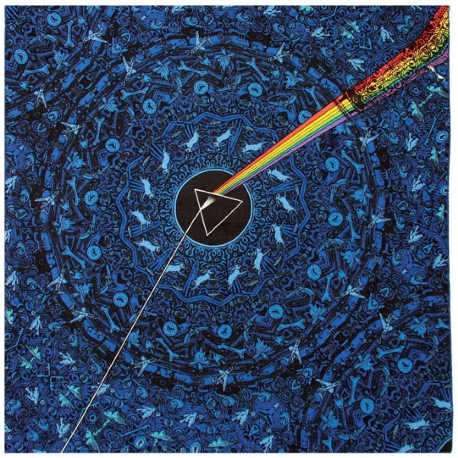 Tapestries Pink Floyd - Dark Side of the Moon Lyrics - Blue - Small Tapestry 100096