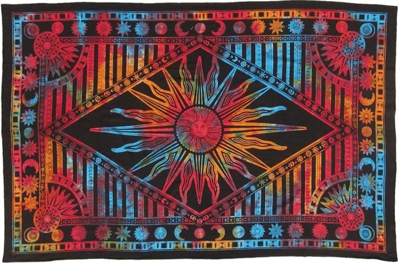 Tapestries Psychedelic Celestial Sun - Tie-Dye - Tapestry 100378