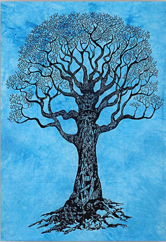 Tapestries Psychedelic Celtic Tree - Blue - Tapestry 100635