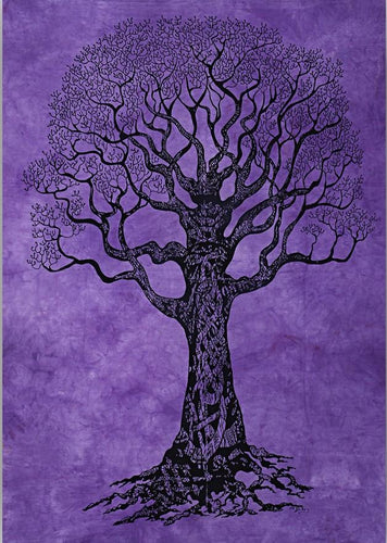 Tapestries Psychedelic Celtic Tree - Purple - Tapestry 100636