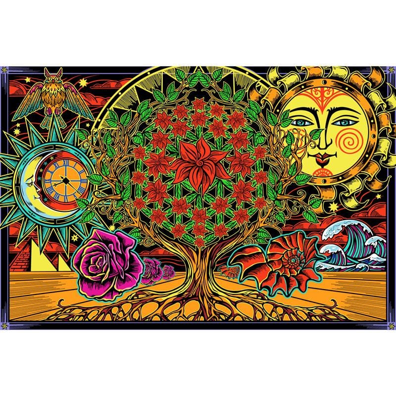 Tapestries Psychedelic Flower of Life - Tapestry 100871