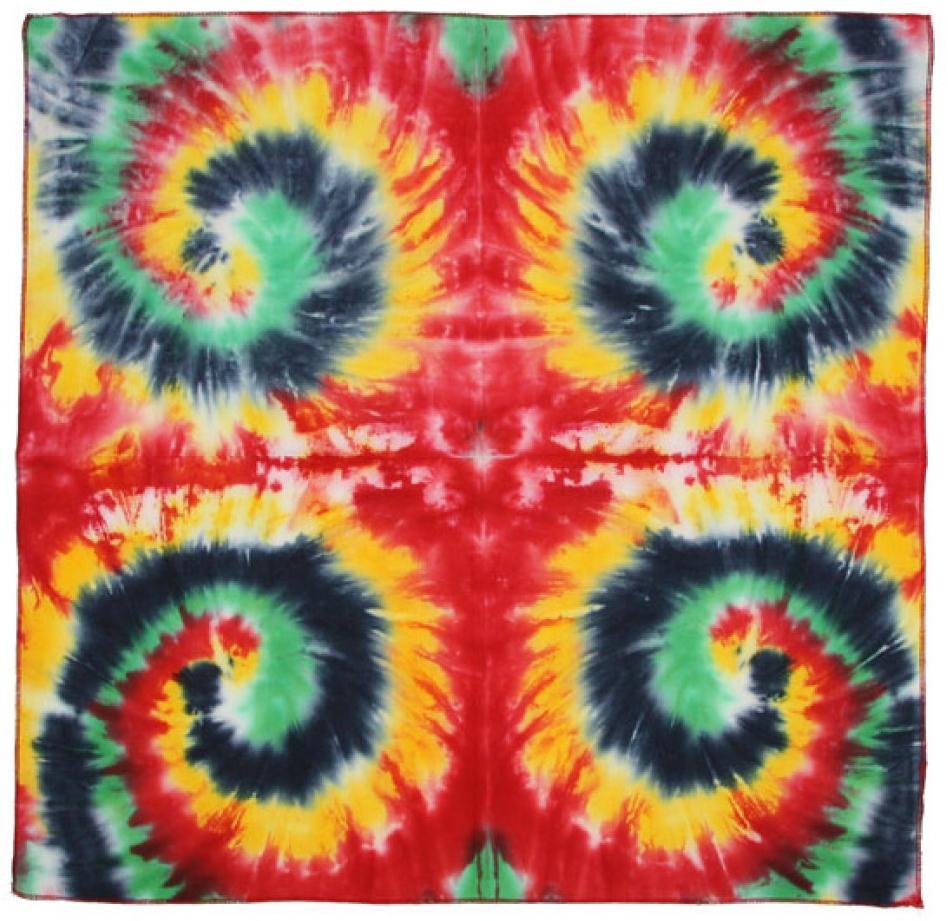 Tapestries Rasta Multi-Spiral - Tie-Dye - Small Tapestry 100082
