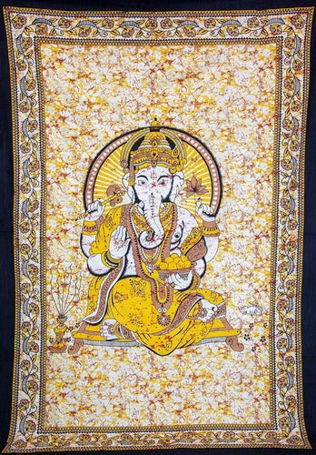Tapestries Sacred Ganesh - Gold - Tapestry 101317
