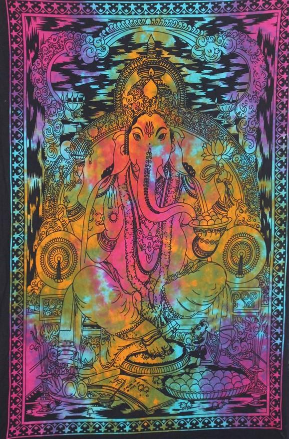 Tapestries Sacred Ganesh - Tie-Dye - Tapestry 100085
