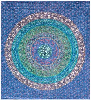 Tapestries Sanganer Circle of Flowers - Tapestry 101083